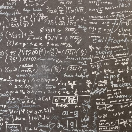 a blackboard with a lot of writing on it